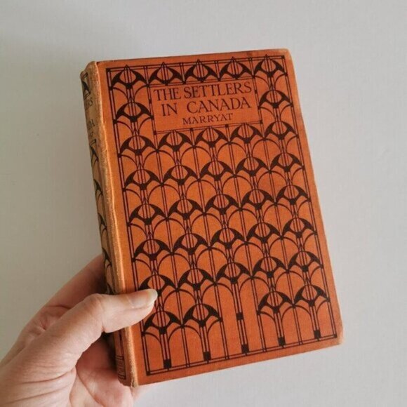 1910s Settlers in Canada Book Captain Marryat Blackie Pub Art Deco Ornate - Picture 2 of 7